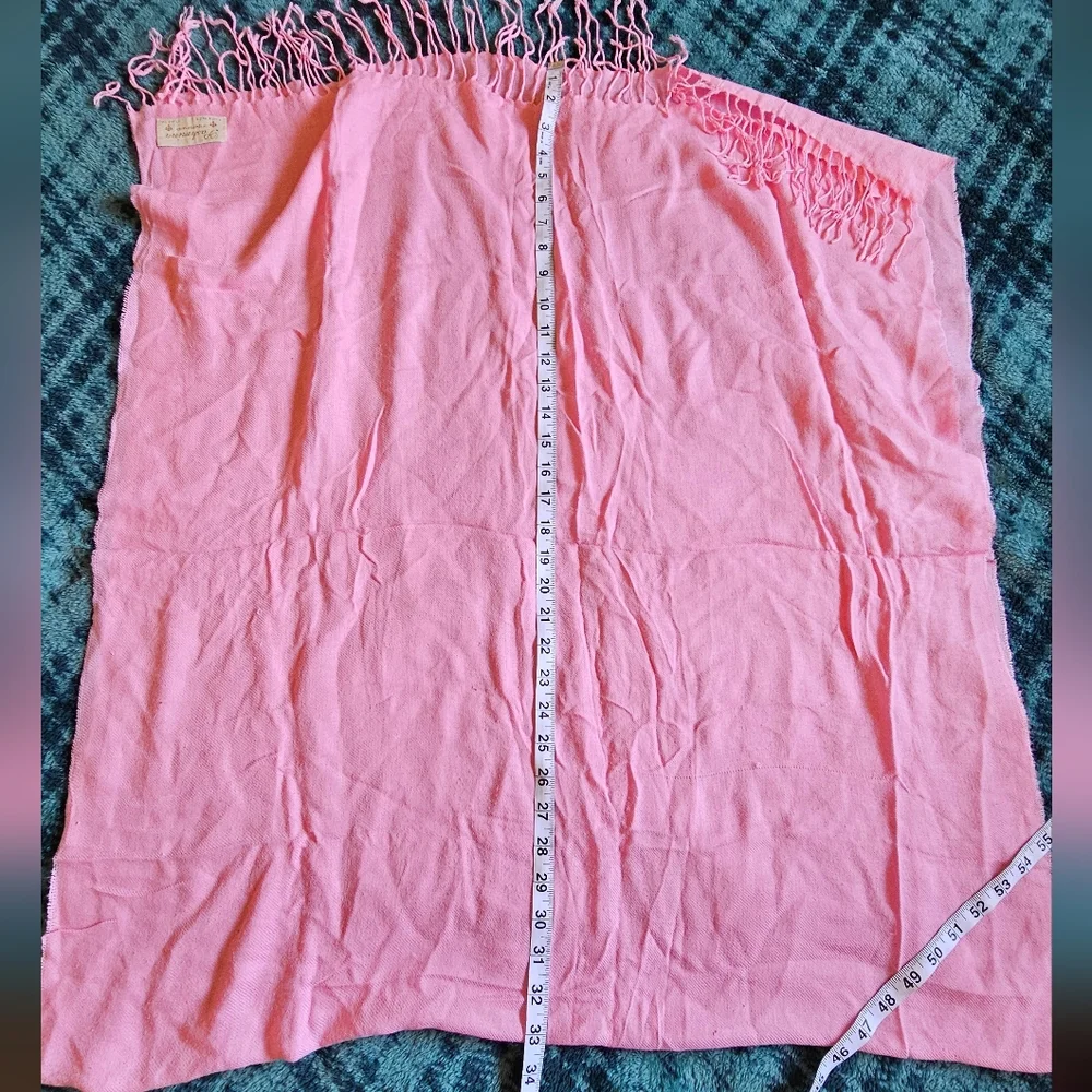 Bright‎ Barbie pink pashmina by Finished Firenze Italy